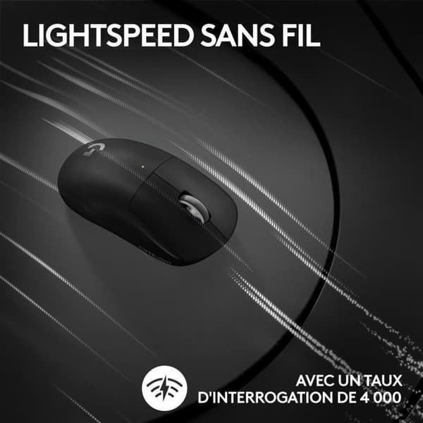 Spelmus - Trådlös - Logitech G - G PRO X 2 Superlight - Svart