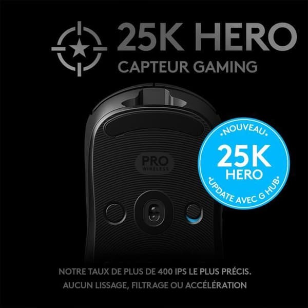 Gamingmus - Trådlös - LOGITECH G - Pro - Svart