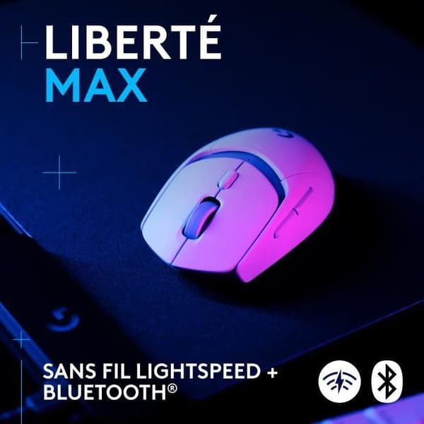 Spelmus - Trådlös - Logitech G - G309 - Vit