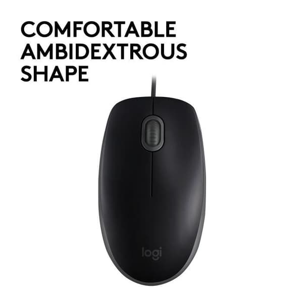 B110 Optisk Mus - LOGITECH - USB - Svart - Kabel