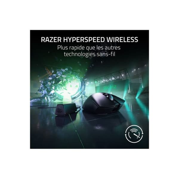 Mus - Razer - Deathadder v3 Pro - Svart - 30000 dpi - 5 programmerbara knappar