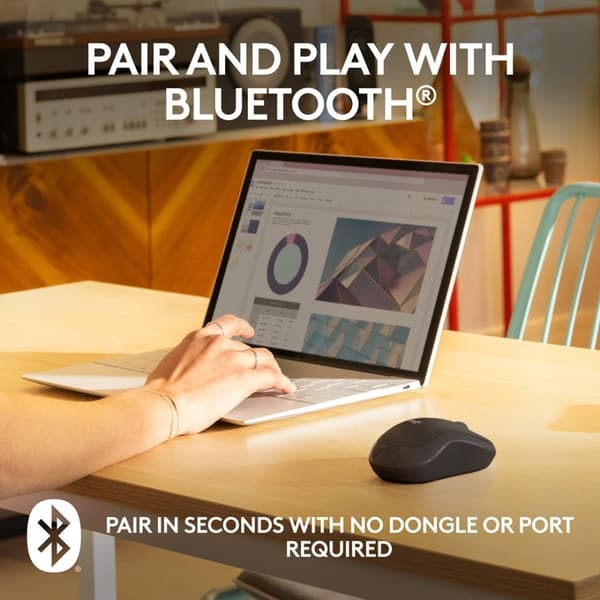 Logitech M240 mus Ambidextrous Bluetooth