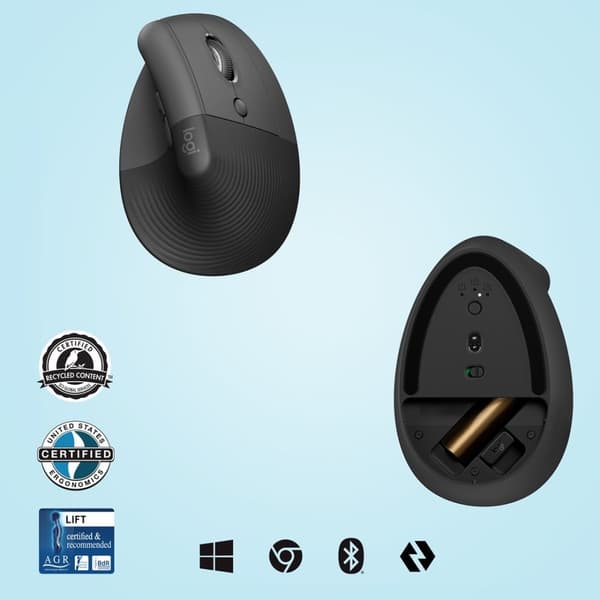 Logitech Lift Vertical Ergonomic Mus