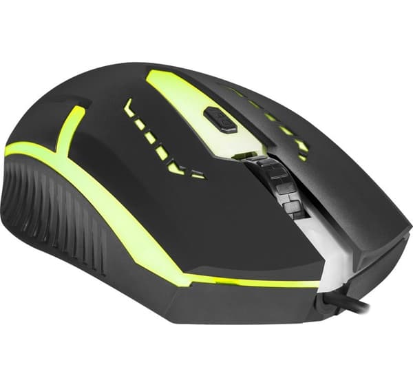 MOUSE DEFENDER FLASH MB-600L OPTISK LED 1200dpi 4P Sort
