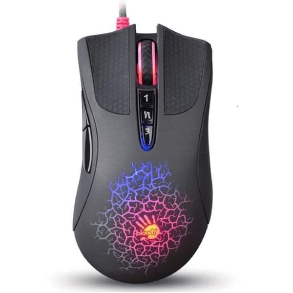 A4Tech Bloody Blazing A90 A4TMYS47224 mus USB Type-A Optisk 6200 DPI Aktiverad CORE3, CORE4 Svart, Röd