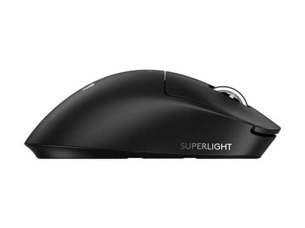 Logitech G PRO X SUPERLIGHT 2 DEX - Mus - ergonomisk - högerhänt - optisk - 5 knappar - trådlös, kabelansluten - 2.4 GHz, USB - svart