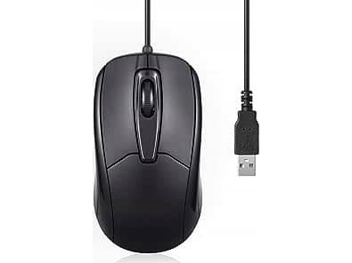 Mysz Perixx Perixx PERIMICE-209, Wired mouse, USB cable, black Sort