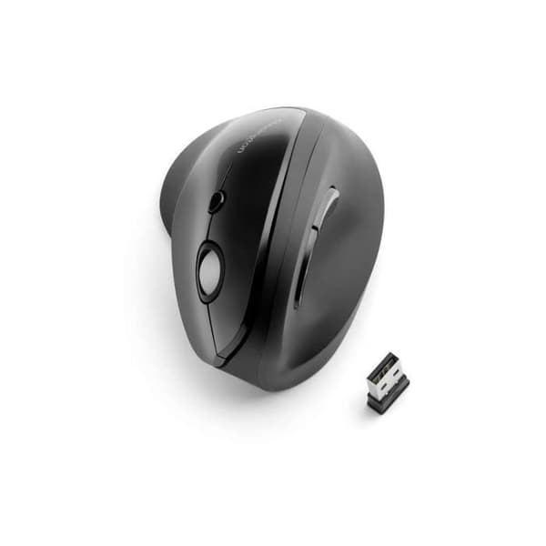 Pro Fit Ergo Vertical Wireless Mouse - KENSINGTON - Ergonomisk - För högerhänta användare - 6 knappar - Svart