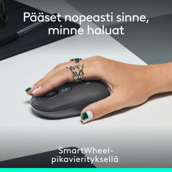 Logitech POP Mouse - trådløs mus, grafit