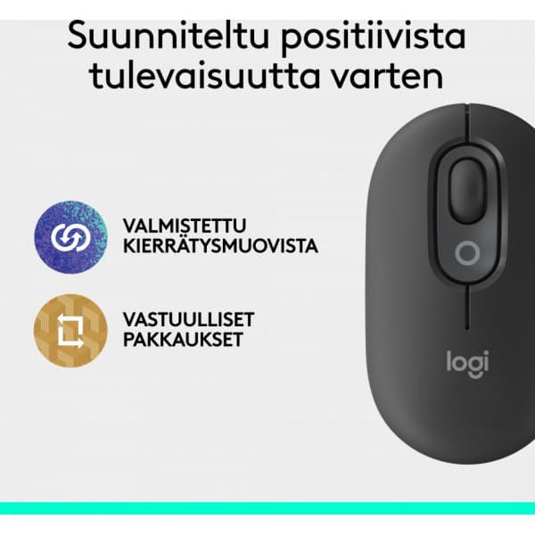 Logitech POP Mouse - trådløs mus, grafit