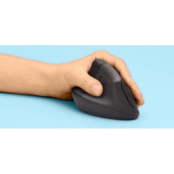 Logitech Lift -mus, sort, venstrehåndet
