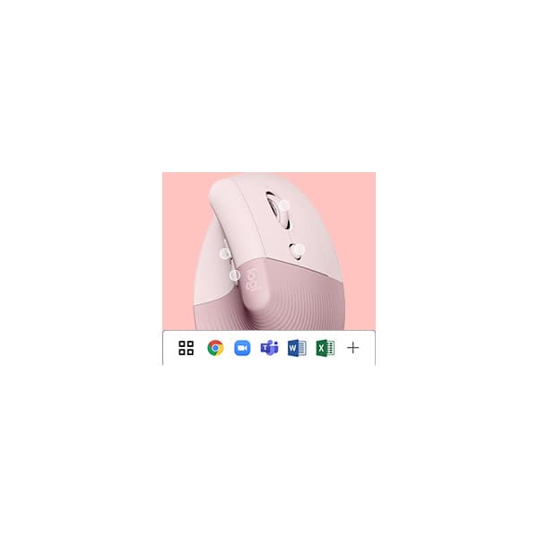 Logitech Lift -hiiri, pinkki