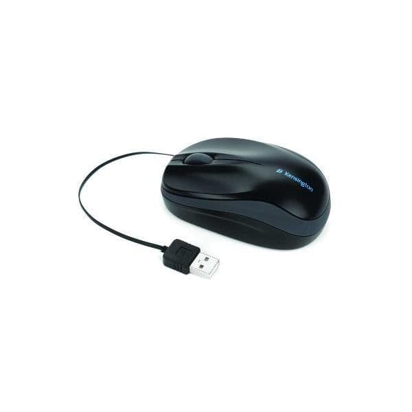 Kensington indragbar optisk USB-mus med kabel