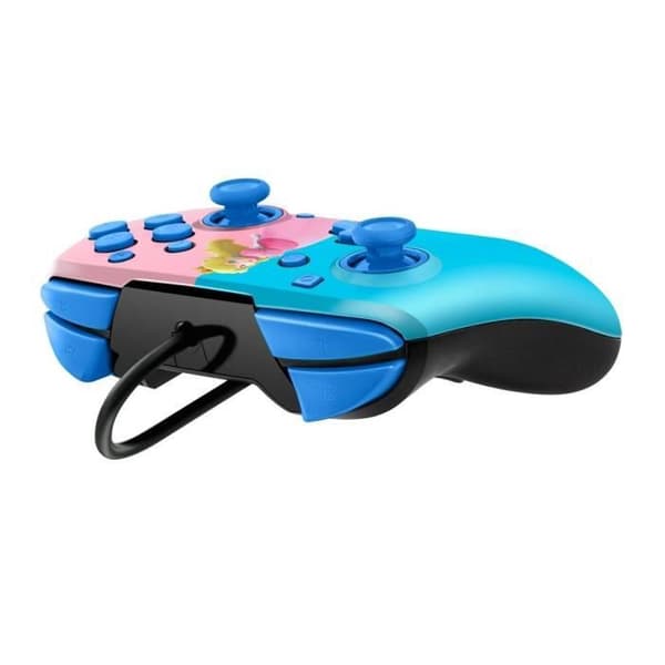 Kabelansluten kontroll - Princess Peach - Faceoff Deluxe+ - 3,5 mm ljudjack - Programmerbara bakåtknappar - Rosa