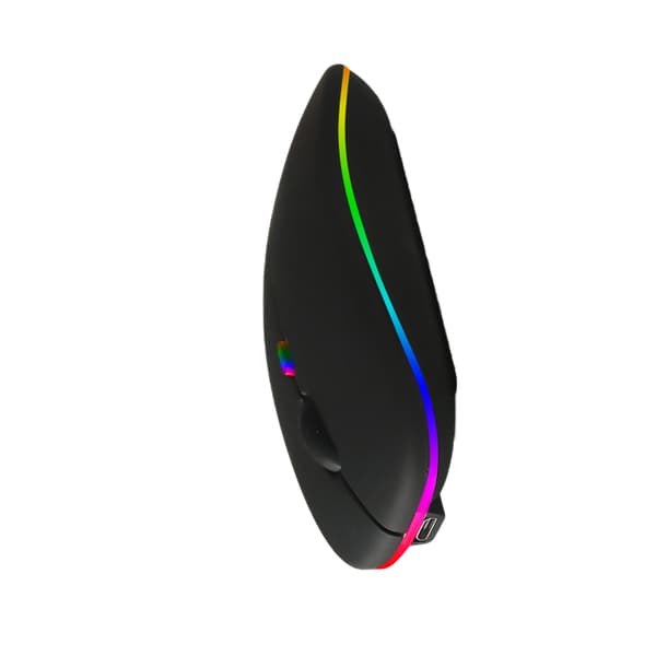 INF Trådløs mus - 2,4G + Bluetooth dobbelttilstand belyst sort