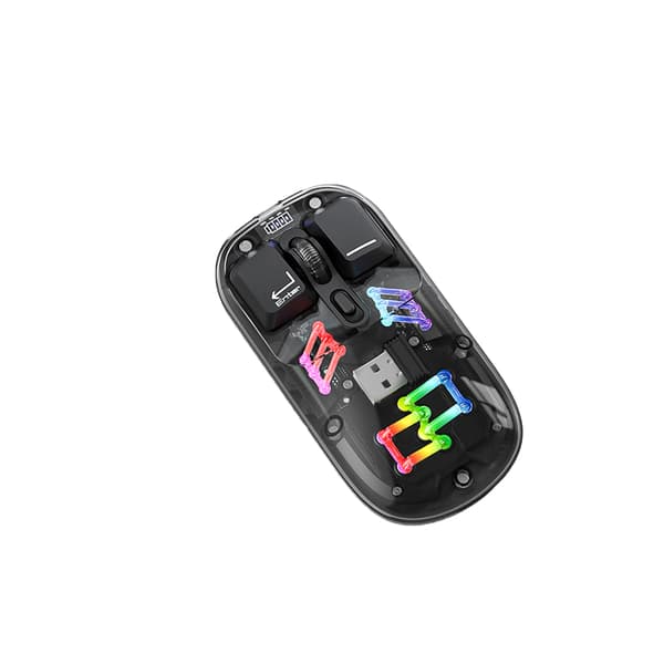 INF Trådlös mus - 2,4G + Bluetooth - Svart