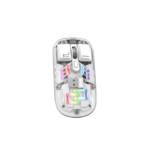 INF Trådløs mus - 2,4G + Bluetooth (Cremehvid)