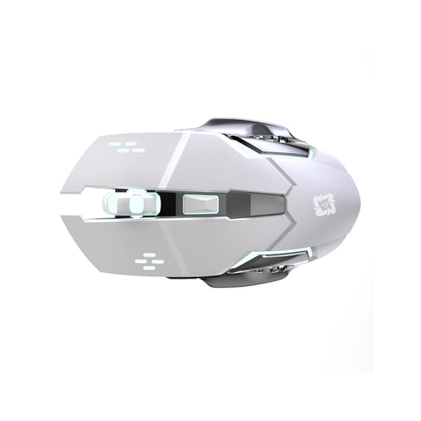 INF Trådlös mus - Laddningsbar Bluetooth Dual-Mode Vit