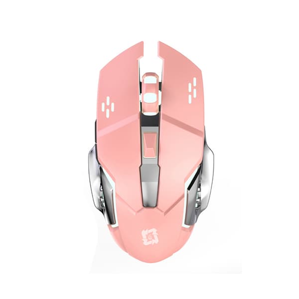 INF Trådlös mus - Uppladdningsbar Bluetooth Dual-Mode Rosa
