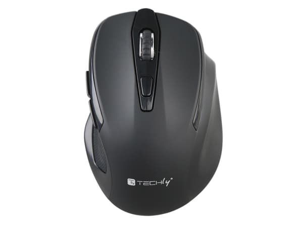 Techly IM 102-WBK, Oikeakätinen, Optinen, Langaton RF, 1600 DPI, Musta