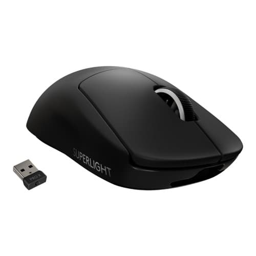 Logitech PRO X SUPERLIGHT Wireless Gaming Mouse - mus - 2.4 GHz - svart