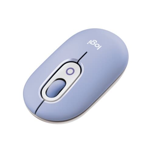 Logitech POP - mus - anpassningsbar emoji - Bluetooth 5.1 LE - lila lila
