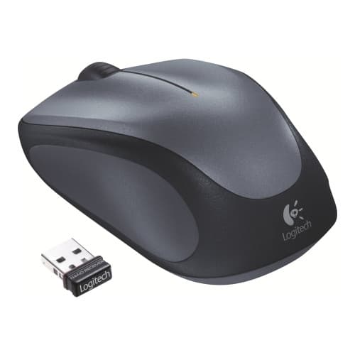 Logitech M235 - mus - 2.4 GHz - grå Grå