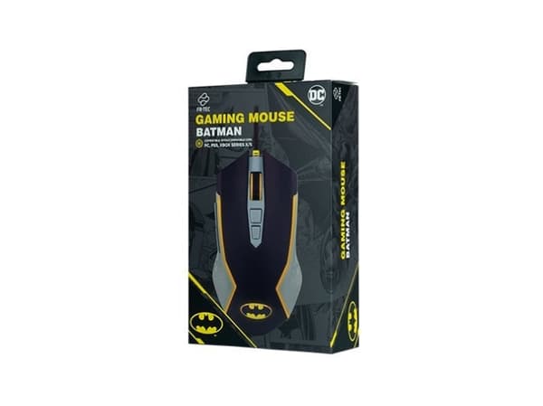 Blade Gaming Mouse DC Batman kabelansluten PC Svart, Grå, Gul
