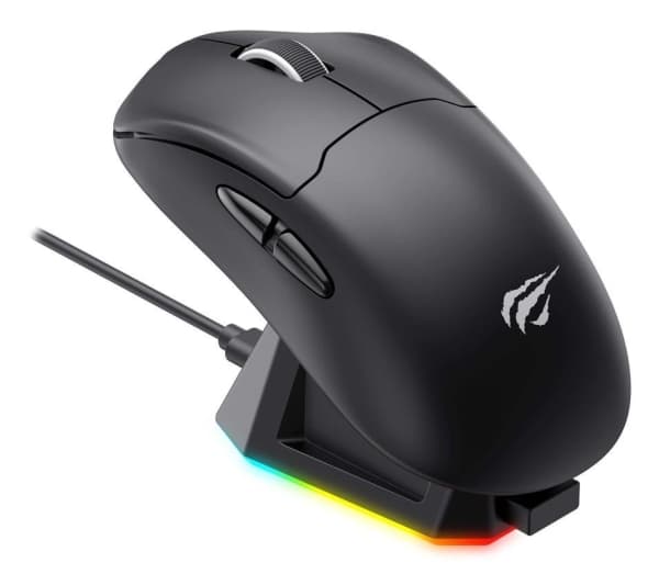 Havit Gamenote MS979WB, Ambidextrous, Trådlös RF + Bluetooth, 19000 DPI, Svart