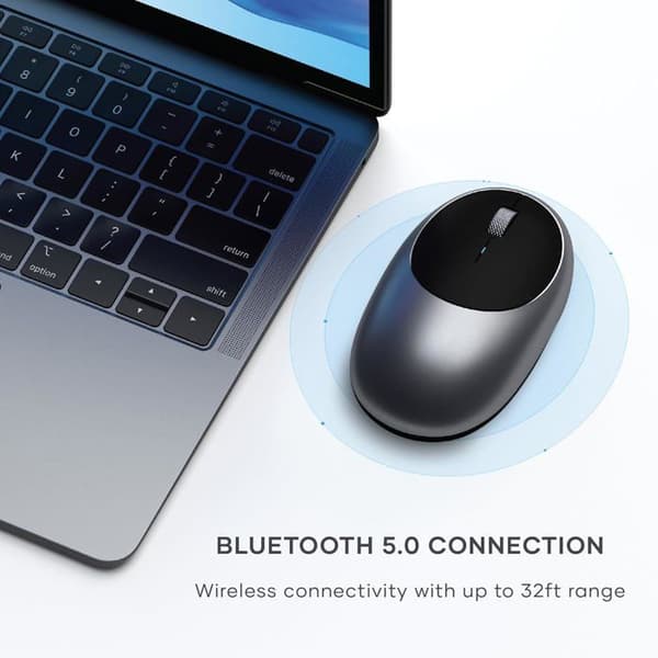 Bärbar datormus - SATECHI - STC0176A - Bluetooth - Optisk - Grå