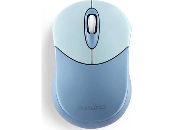 Perixx PERIMICE-802BL Bluetooth-hiiri PC:lle ja tabletille langaton sininen - Hiiri - 1000 dpi - Optinen - 3 painiketta - Bluetooth (PERIMICE-802BL)