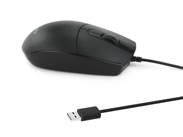 Equip USB Silent Mouse, Ambidextrous, Optical, USB Type-A, 1200 DPI, Black
