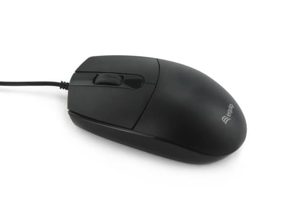 Equip USB Silent Mouse, Ambidextrous, Optical, USB Type-A, 1200 DPI, Black