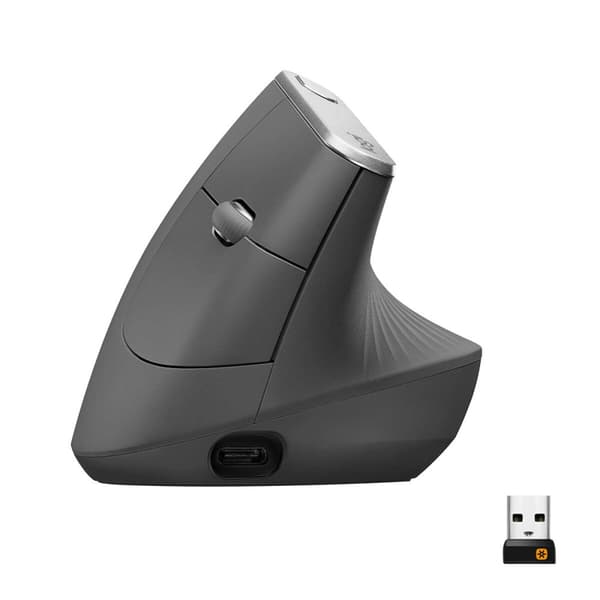 Langaton hiiri Logitech MX Vertical Grafiitinharmaa