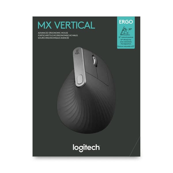 Langaton hiiri Logitech MX Vertical Grafiitinharmaa