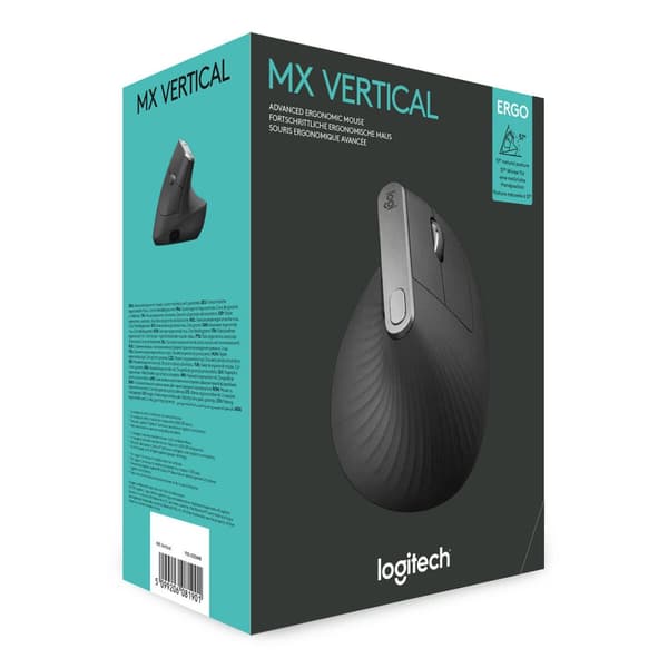 Langaton hiiri Logitech MX Vertical Grafiitinharmaa