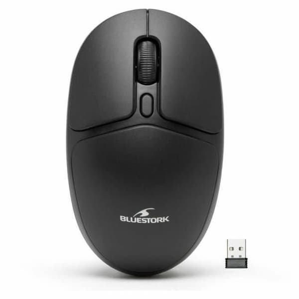 Trådlös Mus Bluestork Office 25 Svart