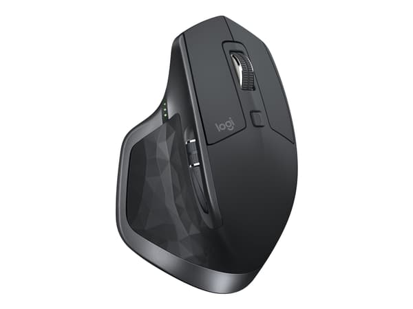 Logitech MX Master 2S - Mus - laser - 7 knapper - trådløs - 2.4 GHz, Bluetooth - USB Logitech Unifying-mottaker - grafitt - for Komplett Office Micro