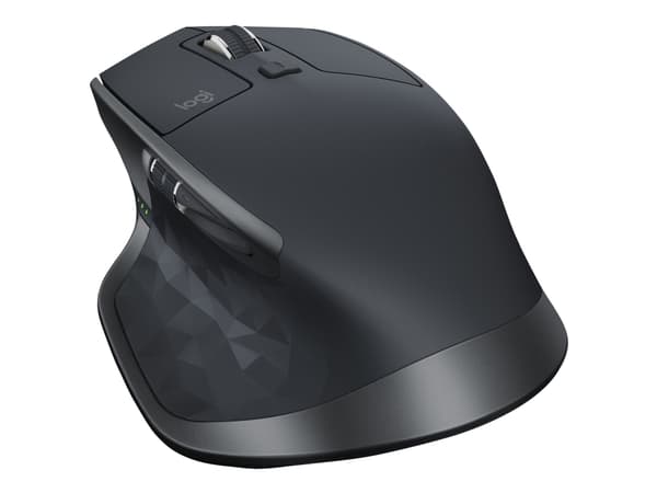 Logitech MX Master 2S - Mus - laser - 7 knapper - trådløs - 2.4 GHz, Bluetooth - USB Logitech Unifying-mottaker - grafitt - for Komplett Office Micro