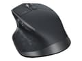 Miniatyrbilde 1 av 5: Logitech MX Master 2S - Mus - laser - 7 knapper - trådløs - 2.4 GHz, Bluetooth - USB Logitech Unifying-mottaker - grafitt - for Komplett Office Micro