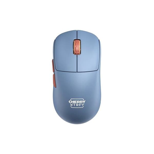 Gamingmus - CHERRY XTRFY - M68 - Ultraluftig - Trådlös 2,4 GHz - Blå