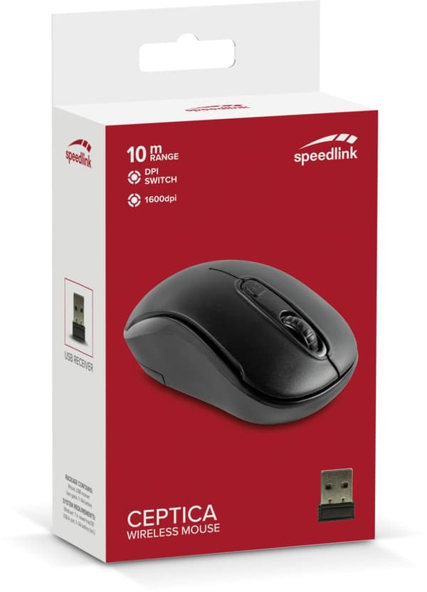 Speedlink CEPTICA Mus - Trådlös, svart