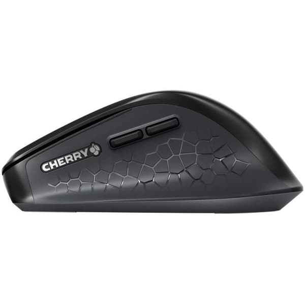 "CHERRY STREAM MOUSE COMFORT, Ergonomisk Trådlös Mus med Gummifotstöd, Svart"