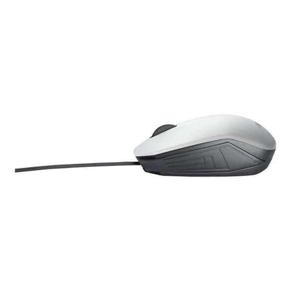 ASUS UT280 mus - Vit trådbunden optik - Scrollhjul - Ambidextrous design - 1000 dpi