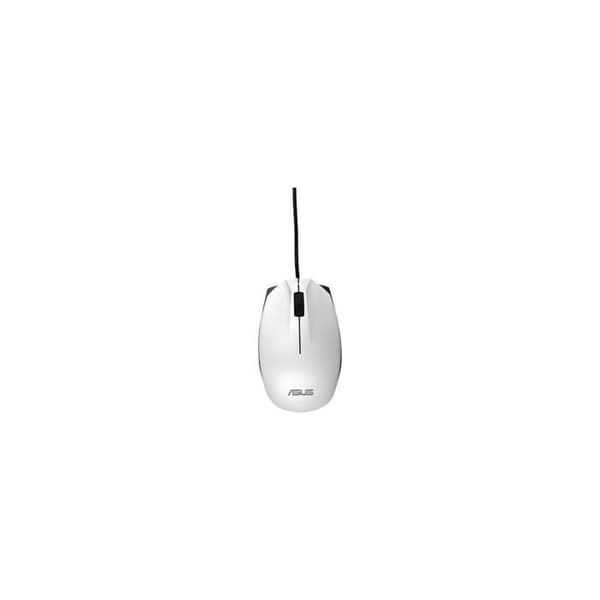 ASUS UT280 mus - Vit trådbunden optik - Scrollhjul - Ambidextrous design - 1000 dpi