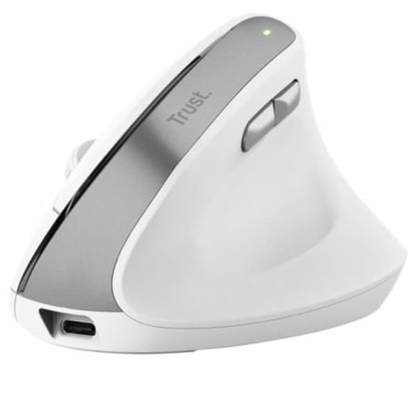 Ergonomisk optisk mus Trust 25398 Hvid 2400 dpi