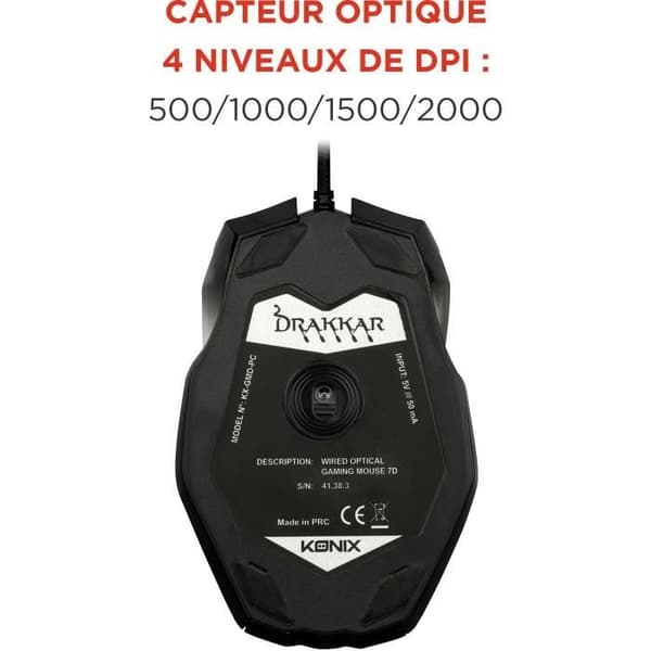 Konix Drakkar Runemaster Gamer Mouse