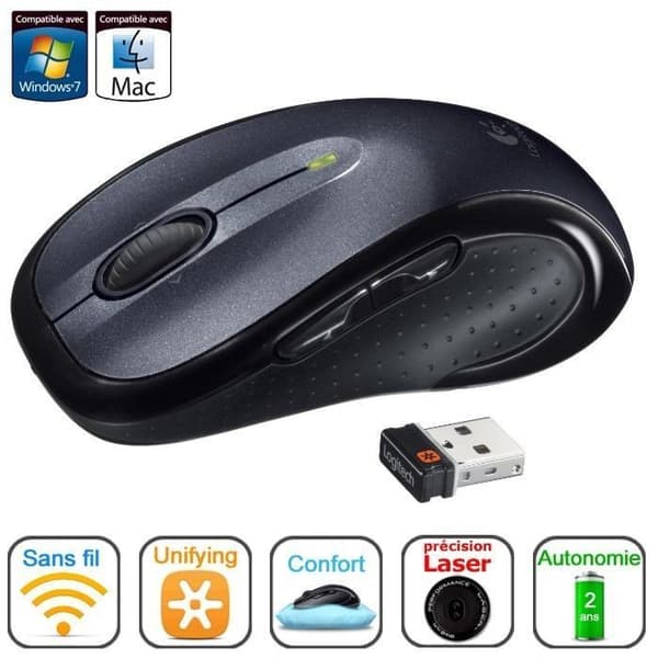 Logitech trådlös lasermus - M510