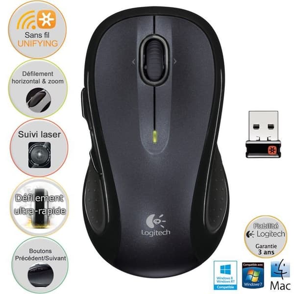 Logitech trådlös lasermus - M510