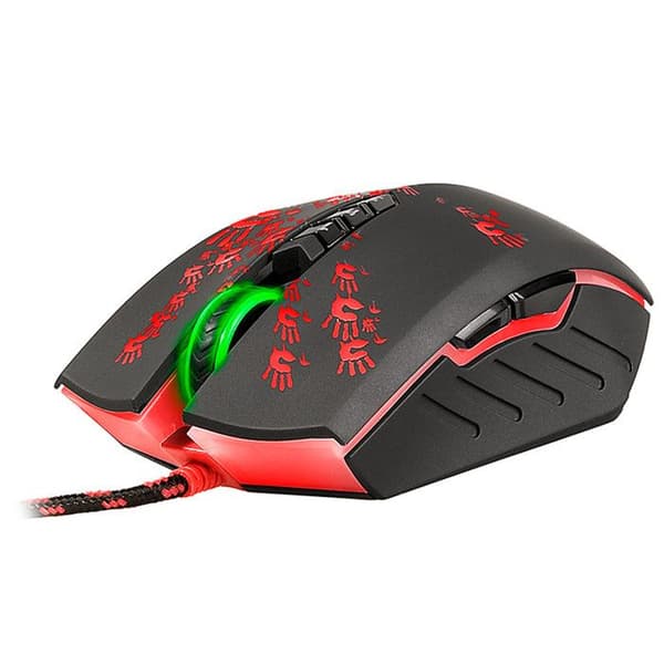 A4TECH Gaming Mouse, 6200 DPI, RGB-bakgrundsbelysning, BLOODY Blazing A60 (aktiverad)